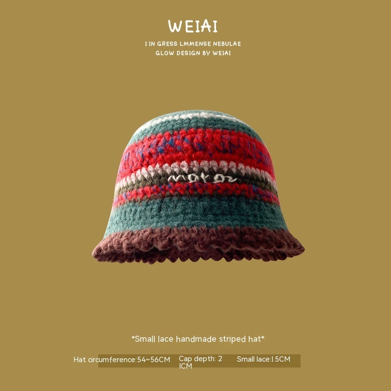 Dopamine Hat Women's Retro Knitted Warm