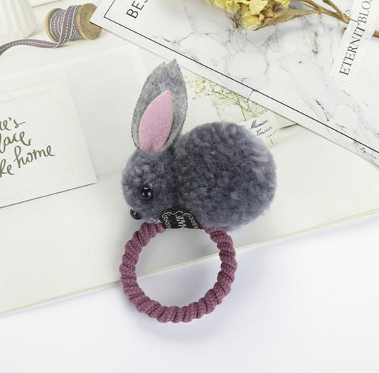 Cute three-dimensional bunny rubber band