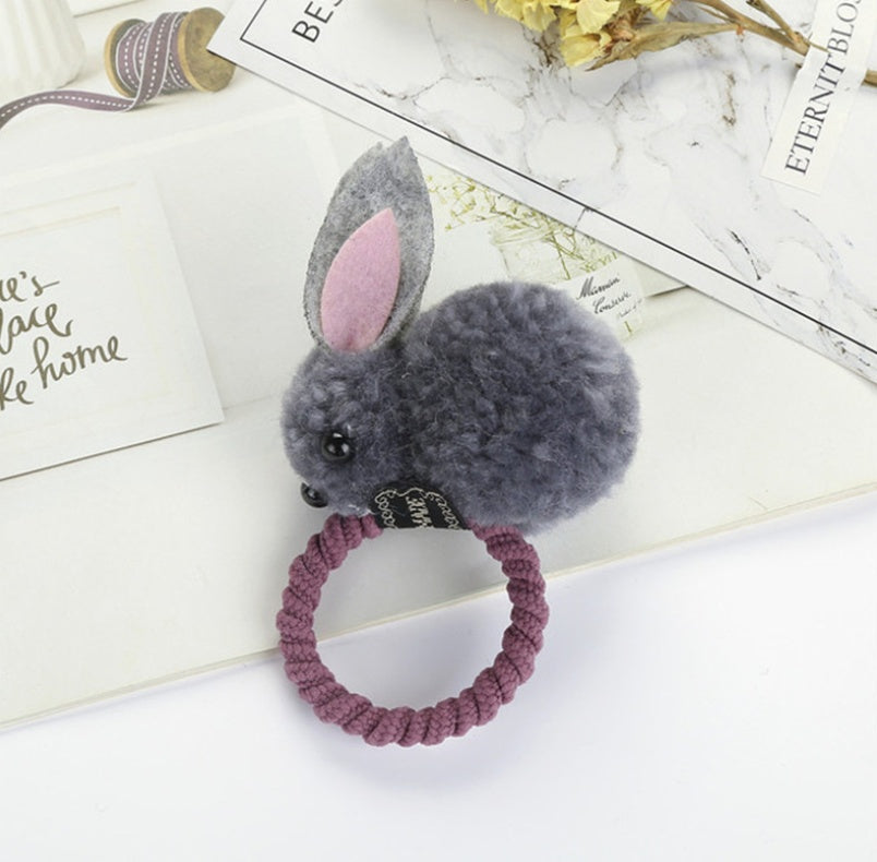 Cute three-dimensional bunny rubber band