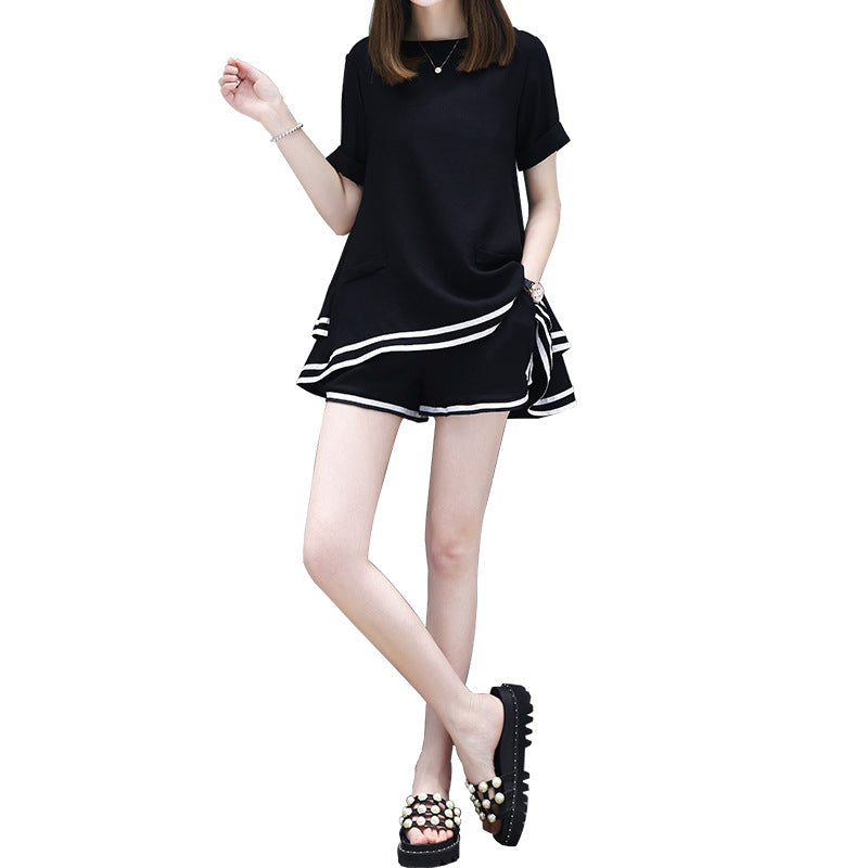 Fashionable And Chic Two-piece Shorts Set