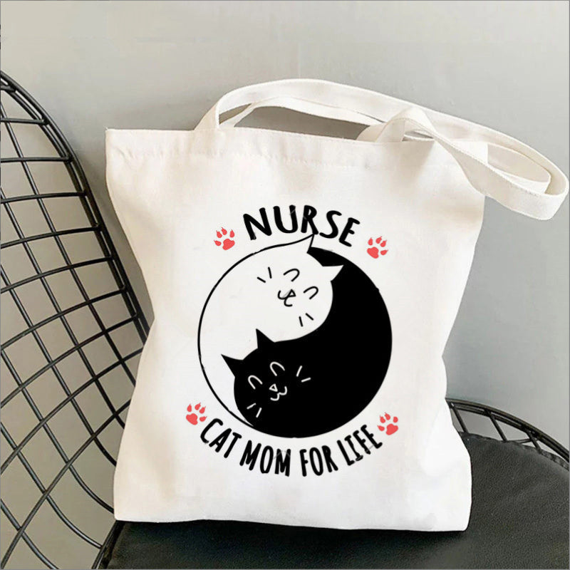 Nursing Printed Canvas Bag