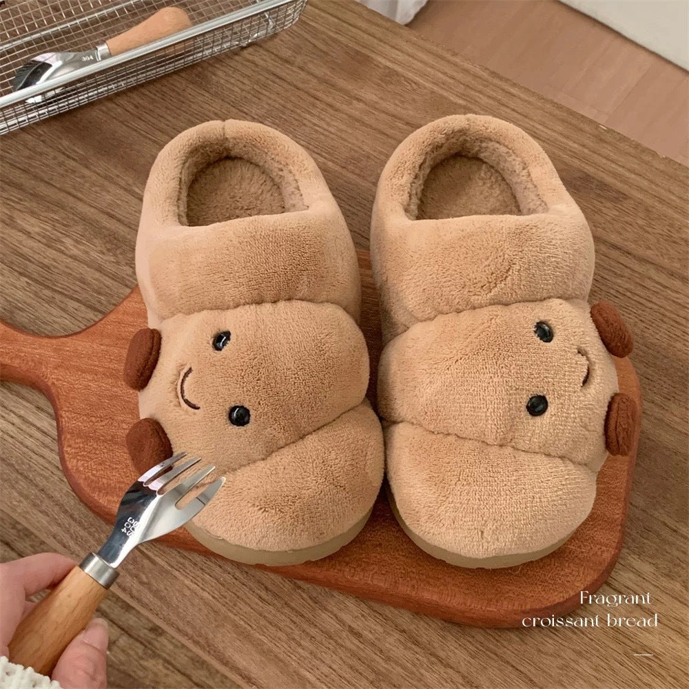Household Lovers Thick Bottom Can Praise Bread Cotton Slippers
