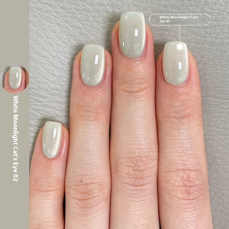 New Micro Glass Bead Crystal Cat's Eye Gel Nail Polish