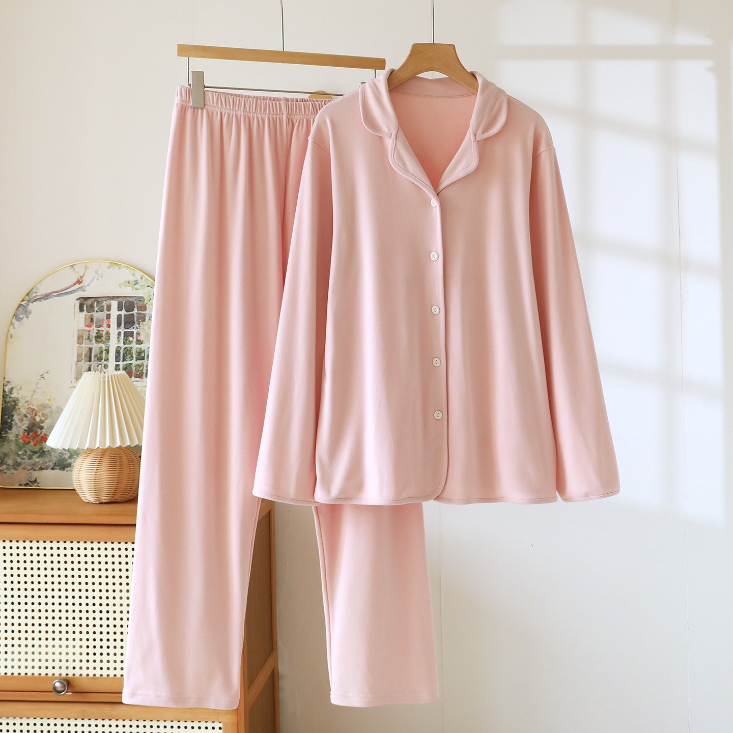 High-grade Thick Loose Long Sleeves Trousers Homewear