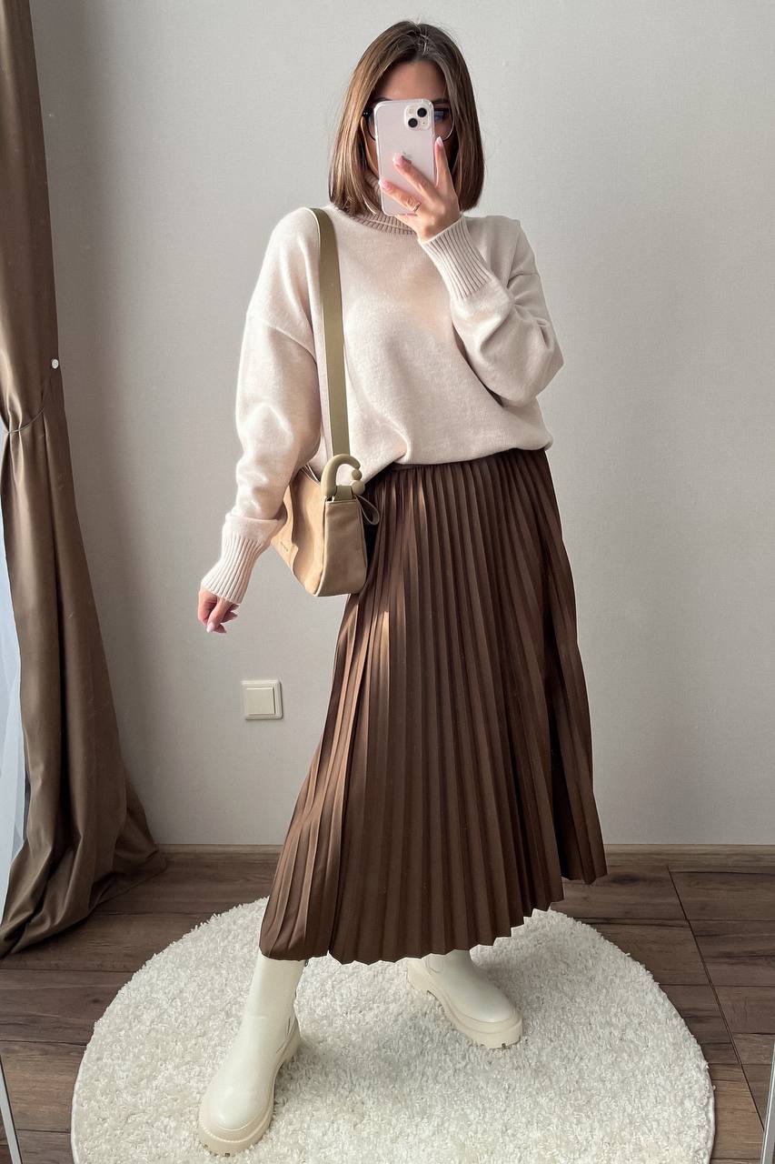Women's Casual Versatile Pleated Organ Skirt