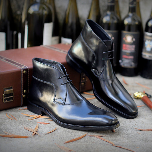 Business Casual Tie-headed Leather Men's Shoes