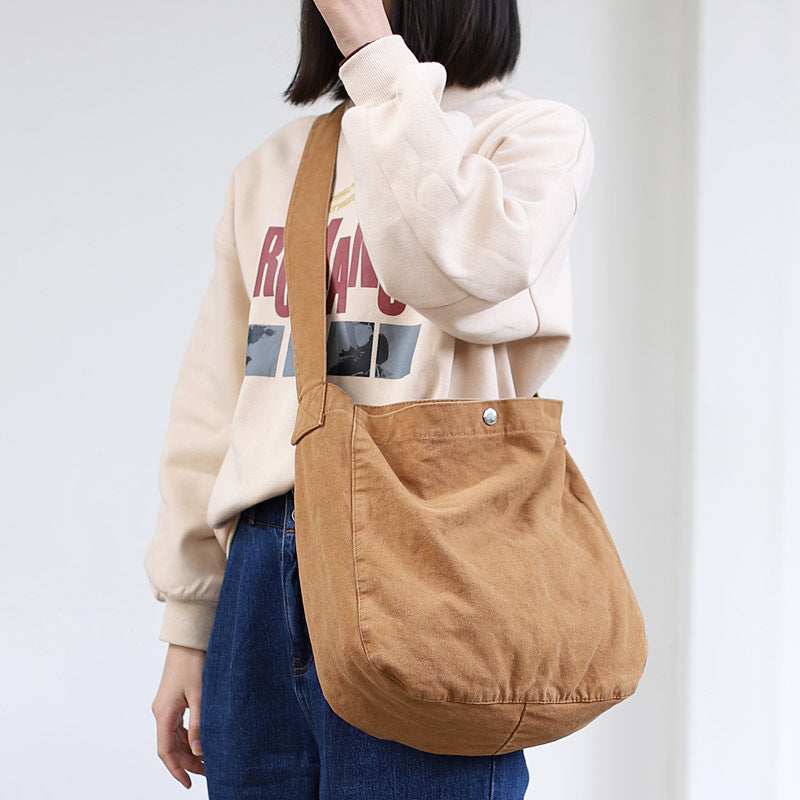 Women's Vintage Casual Washed Canvas Shoulder Crossbody Bag