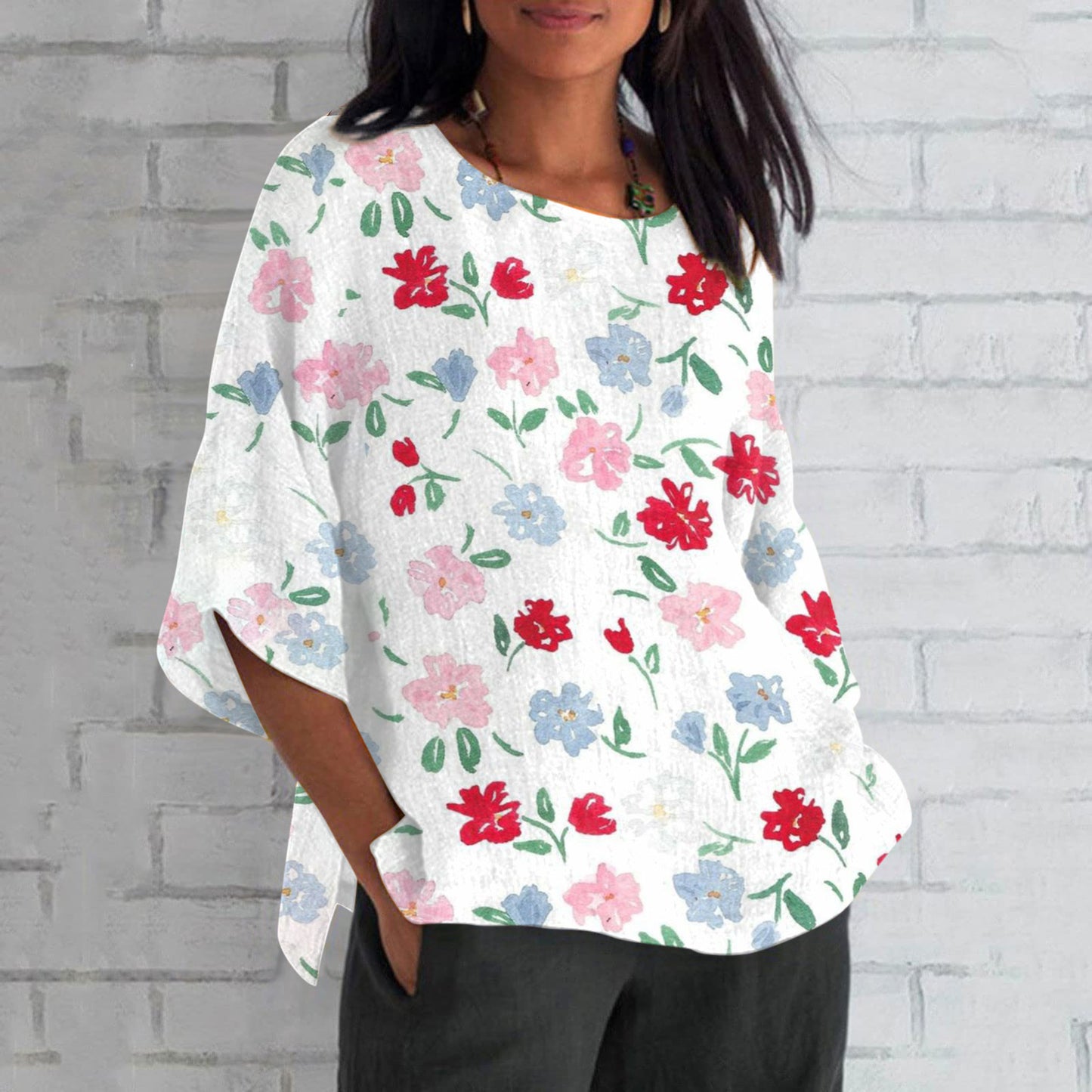 Women's 3D Printed Long Sleeved T-shirt