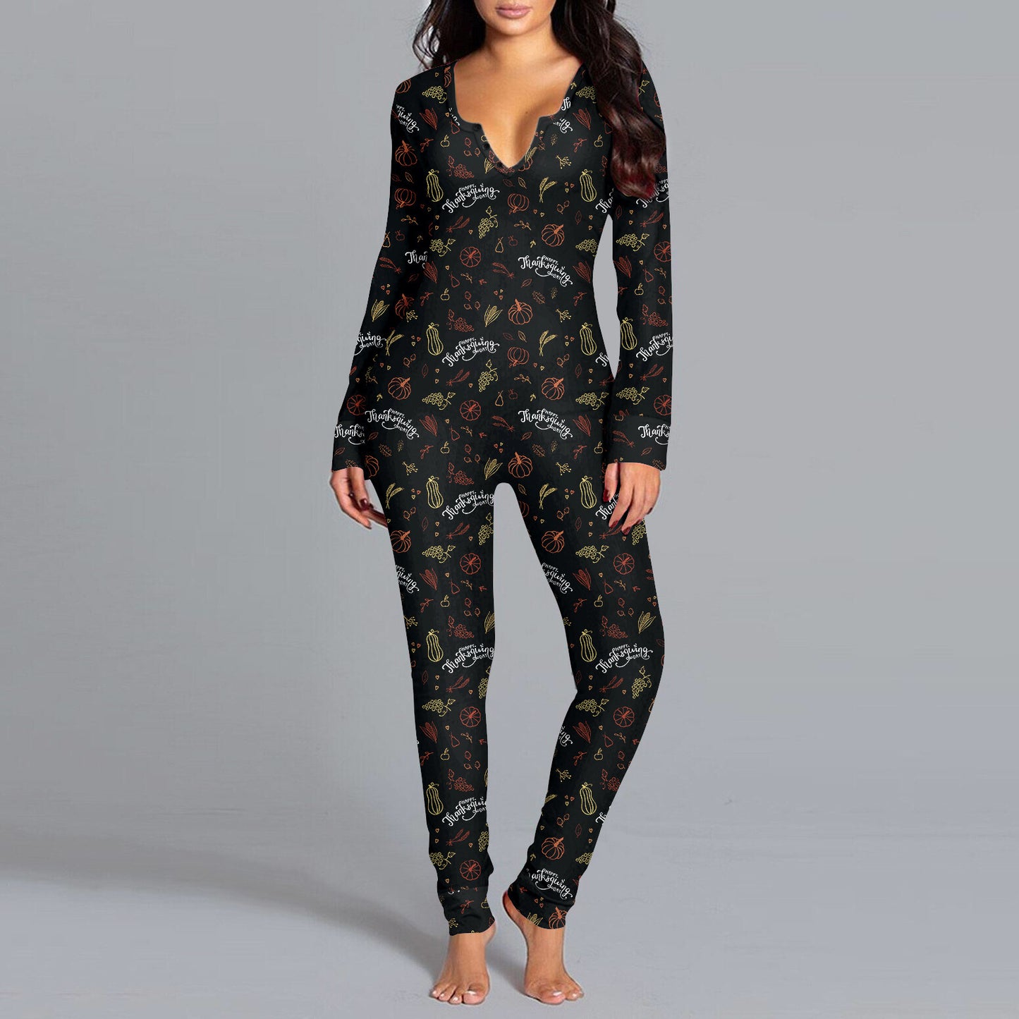 Jumpsuit til kvinder med afslappet digitalprint