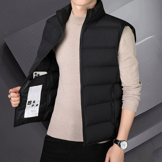 Men's Light Thick Slim Fit Short Warm Sports Down Jacket