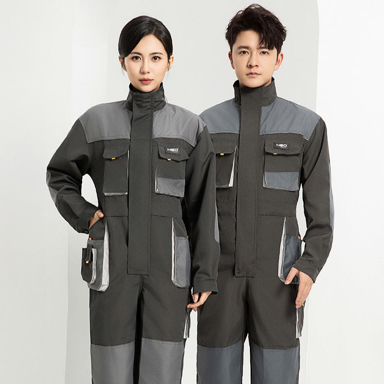 One-piece Overalls Suit Men's Long-sleeved Multi-pocket