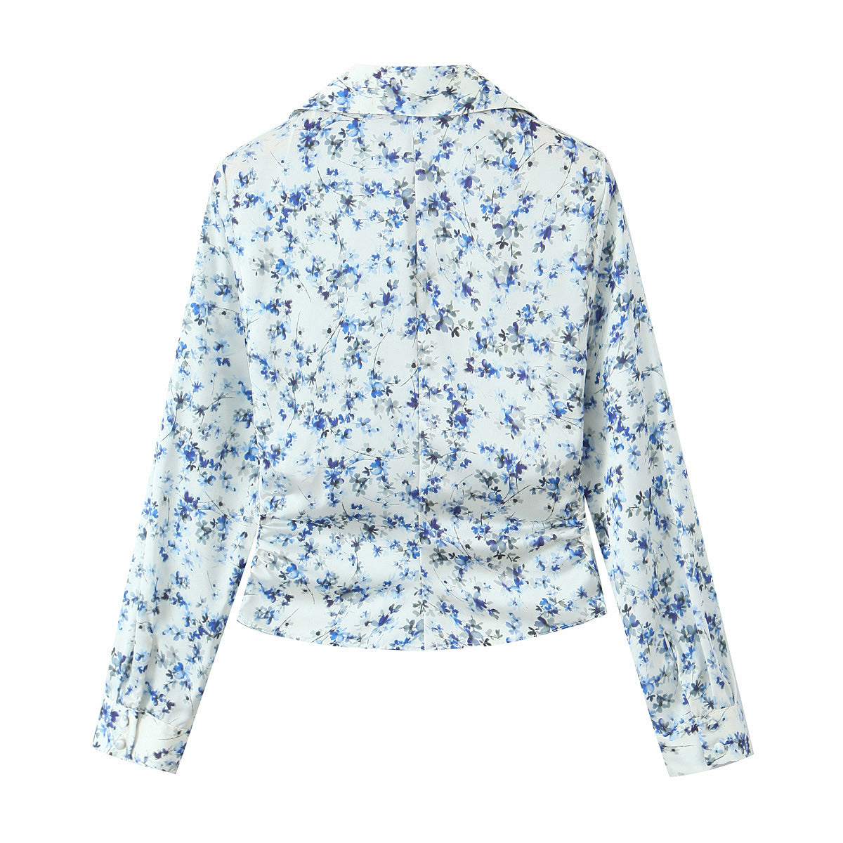 Spring New Women's Floral Shirt High Waist Skirt Suit