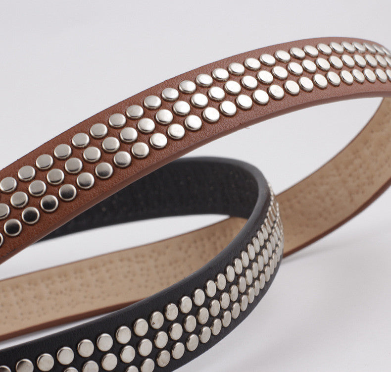 Women's rivet jeans belt