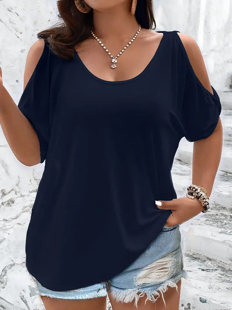 Europæisk og amerikansk mode elegant T-shirt