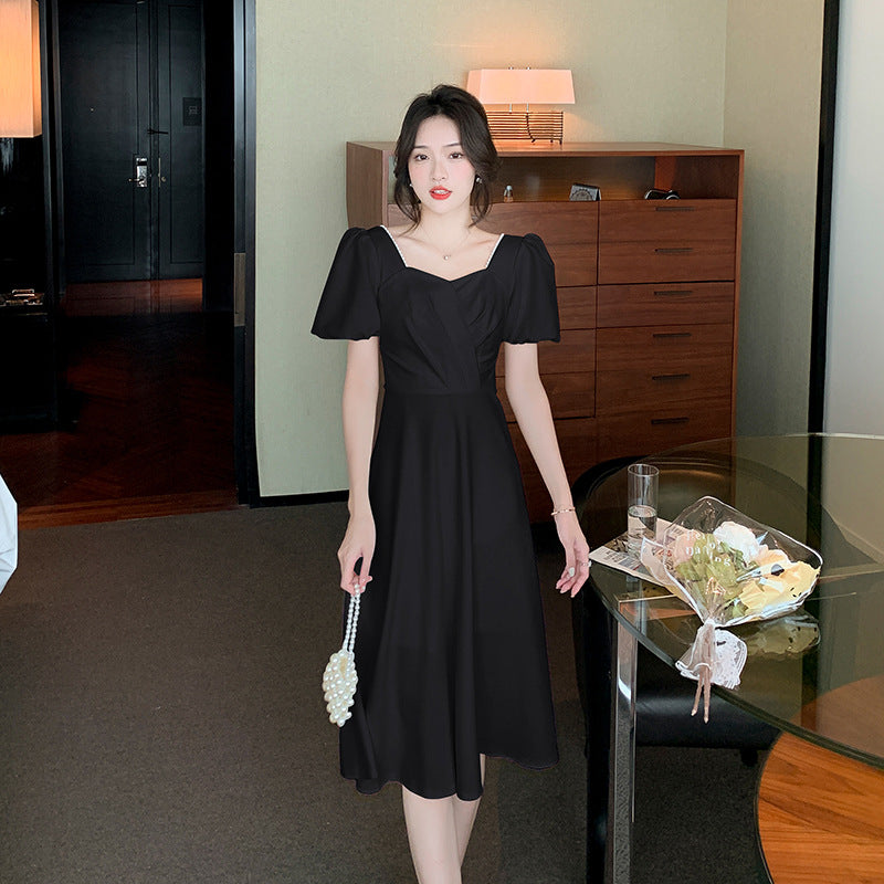 Summer French Bubble Sleeve Dress Girl