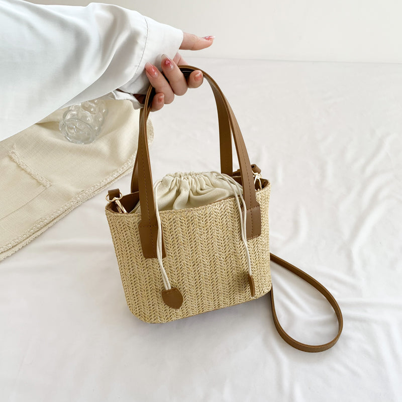 French Fashion Leisure Vacation Straw Woven Bag