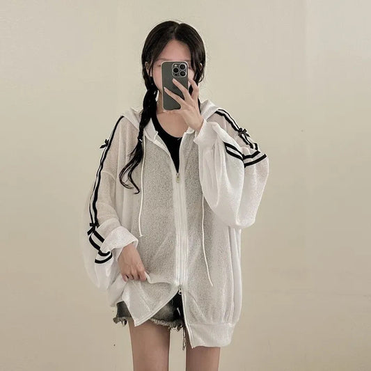Loose Outer Shawl Air Conditioning Shirt Korean Style Linen Knitted Cardigan