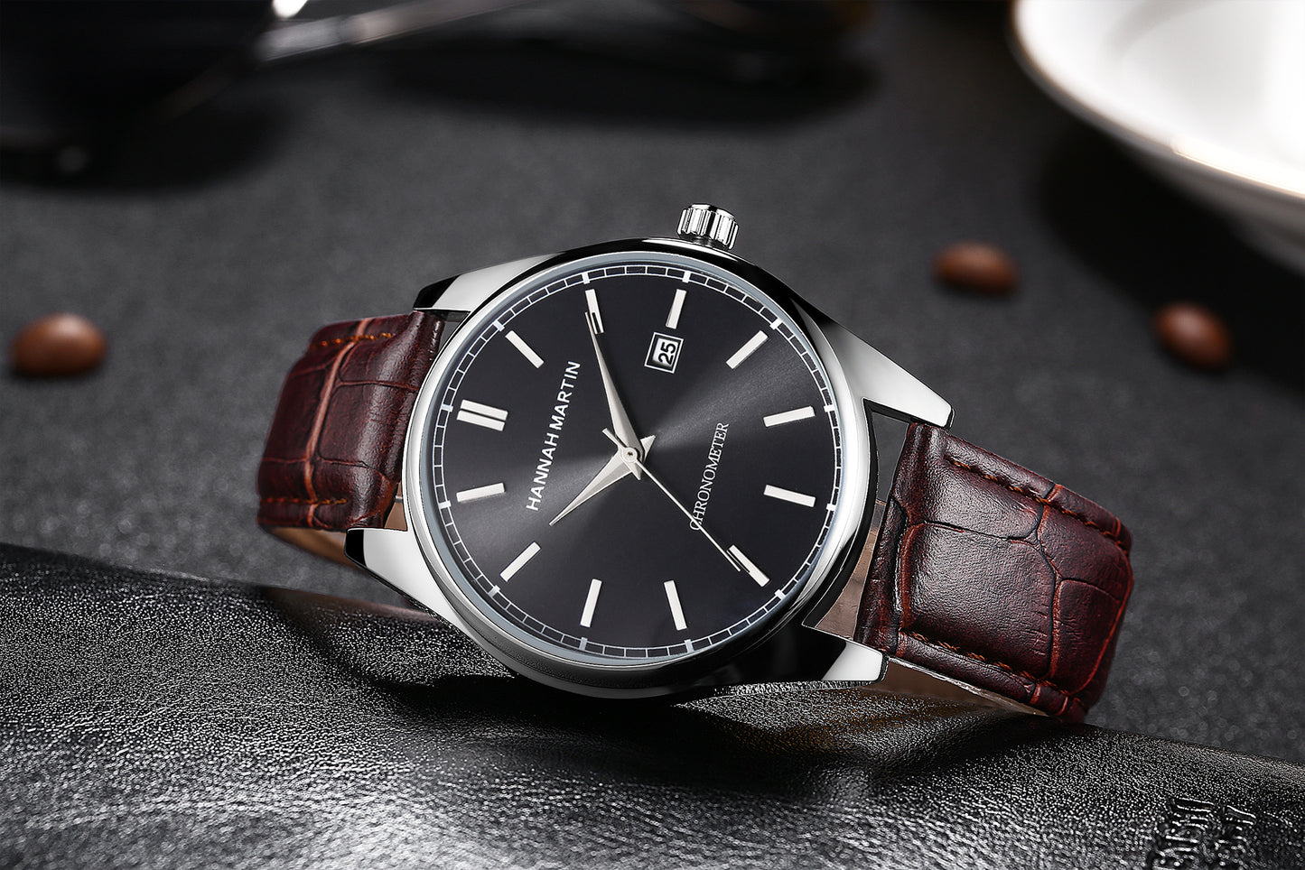 Men's Slub Strap Quartz Watch