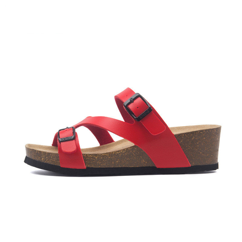 Increase Outdoor Beach Slope With Cork Slippers High Heels