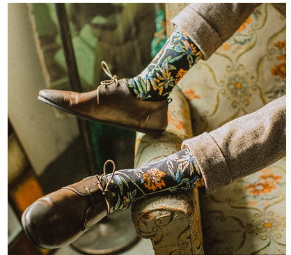 Retro Male Hip-hop Spring And Autumn Long Tube Street British Socks