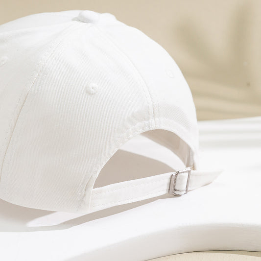 Women's Fashion All-matching Sun-proof Three-dimensional Letter Monochrome Baseball Cap