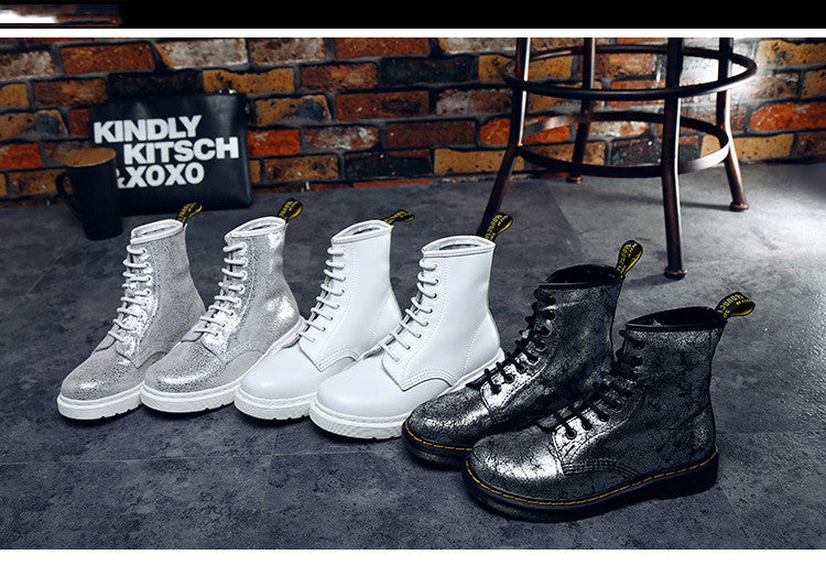 Short Low Heel Flat Mid-tube Single Boots Women