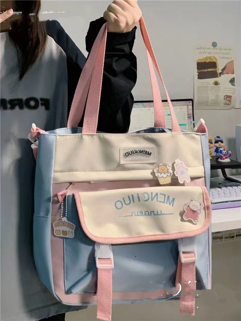 Versatile Preppy Large Capacity Also Works As A Shoulder Bag