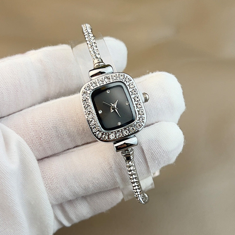 Fashion Diamond Bracelet Small Square Watch Niche Bracelet High Sense