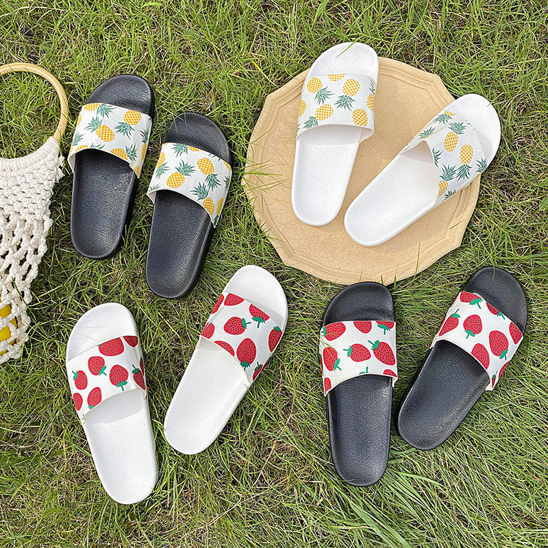Simple Fruit Series Beach Slippers Women's