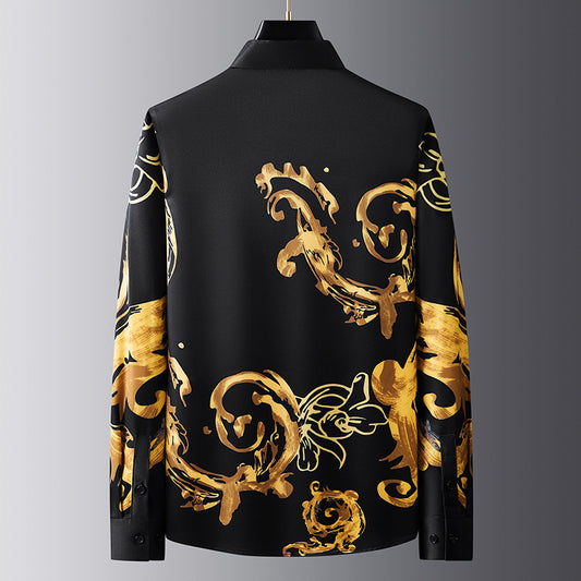 Business Casual Anti-wrinkle Non-ironing Slim-fit Long-sleeved Shirt