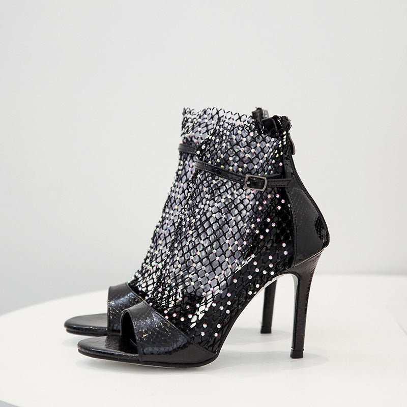 Women's Fish Mouth Shoes Stiletto Sandals