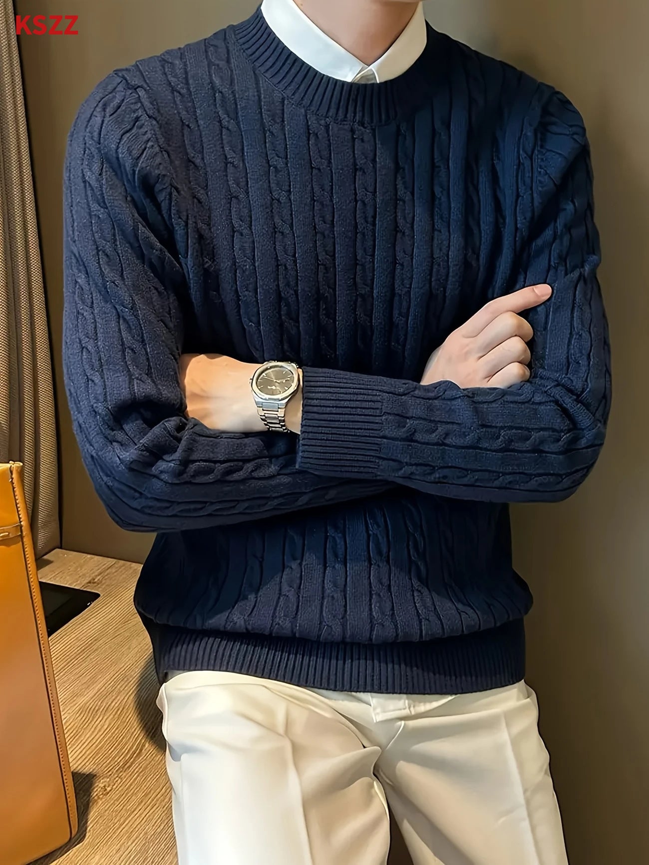 Retro Fashion And Personalized British Wild Men's Sweater