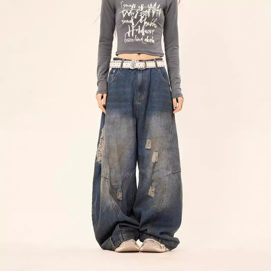 American Retro Loose Slimming Jeans