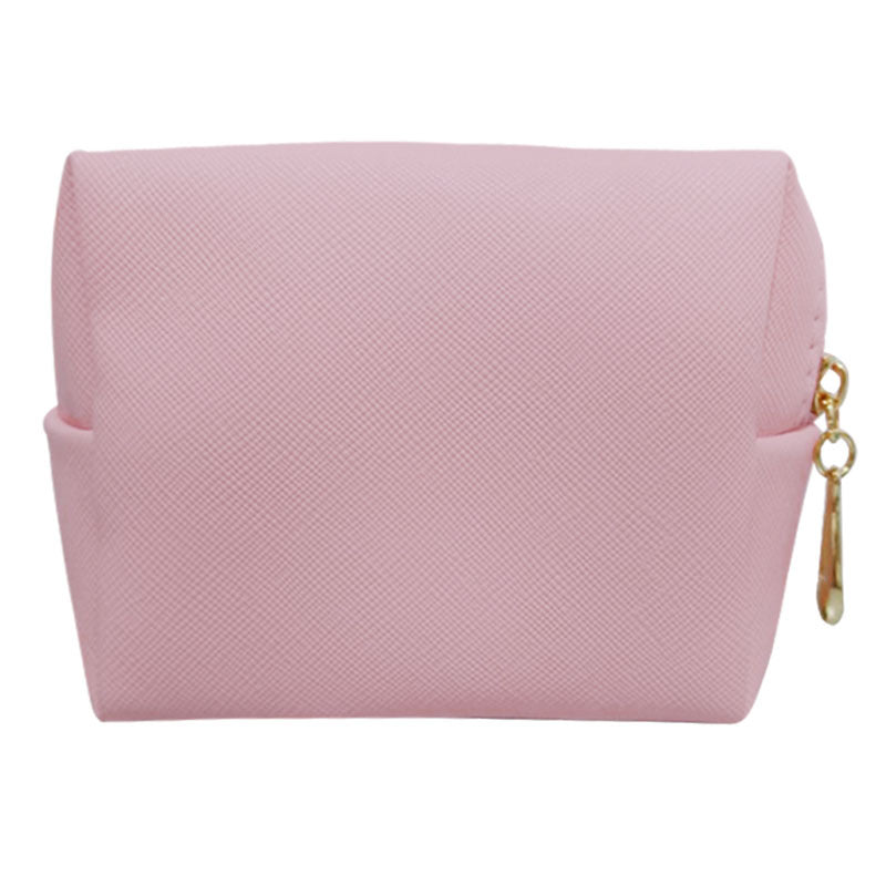 PU Leather Octagonal Square Makeup Storage Bag, Simple Design