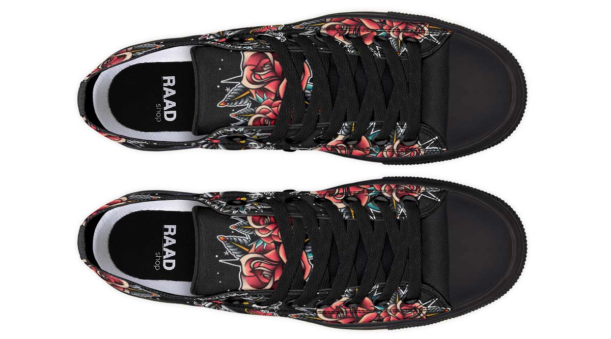 Fashion Print Couple Low-Top Canvas Shoes
