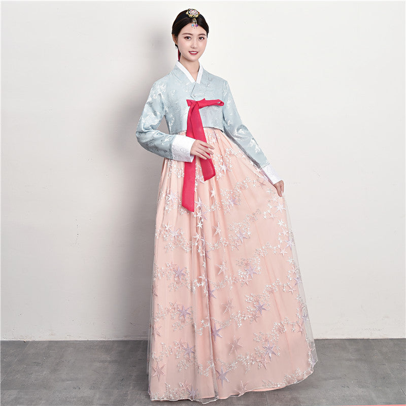 Traditional Court Korean Ethnic Dance Performance Dress