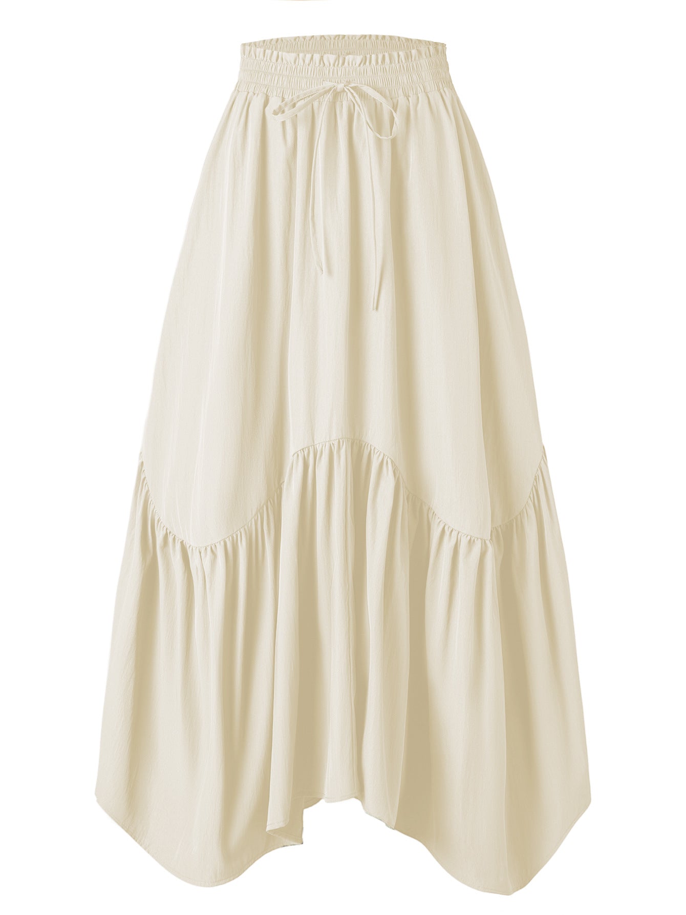 High-waisted Elasticated Maxi Skirt Retro Long Dress