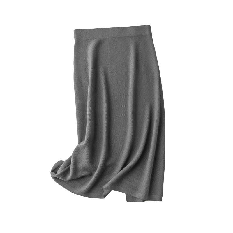 Women's Autumn Clothing Slim Pineapple Needle One-step Skirt Straight Skirt