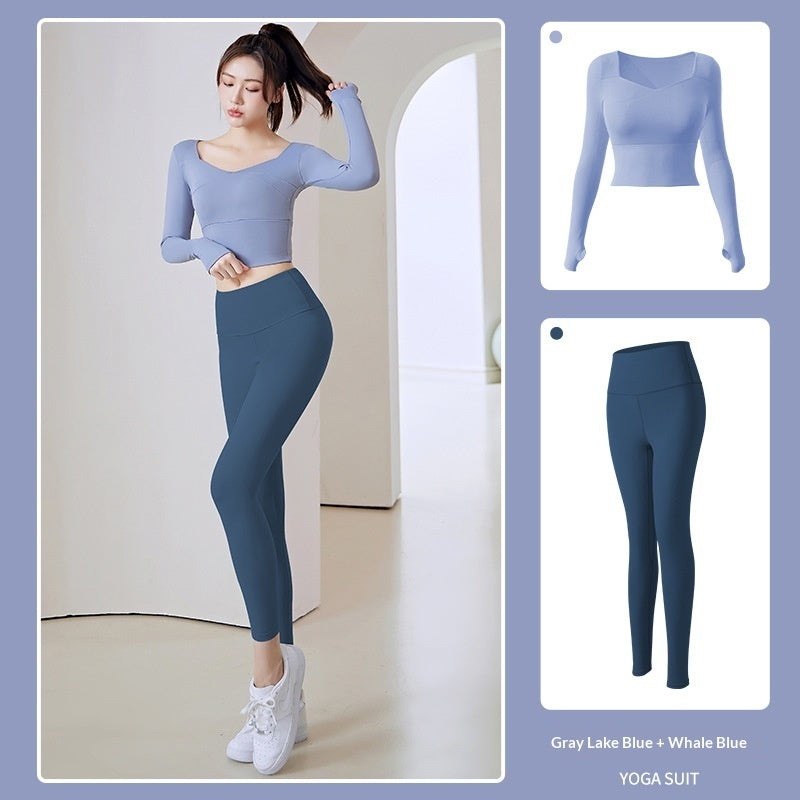 New Women's Running Training Nude Tight-fitting Fitness Exercise