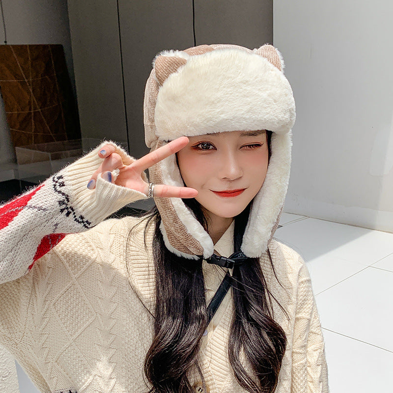 Cat Ears Korean Style Cute Autumn And Winter Warm Hat