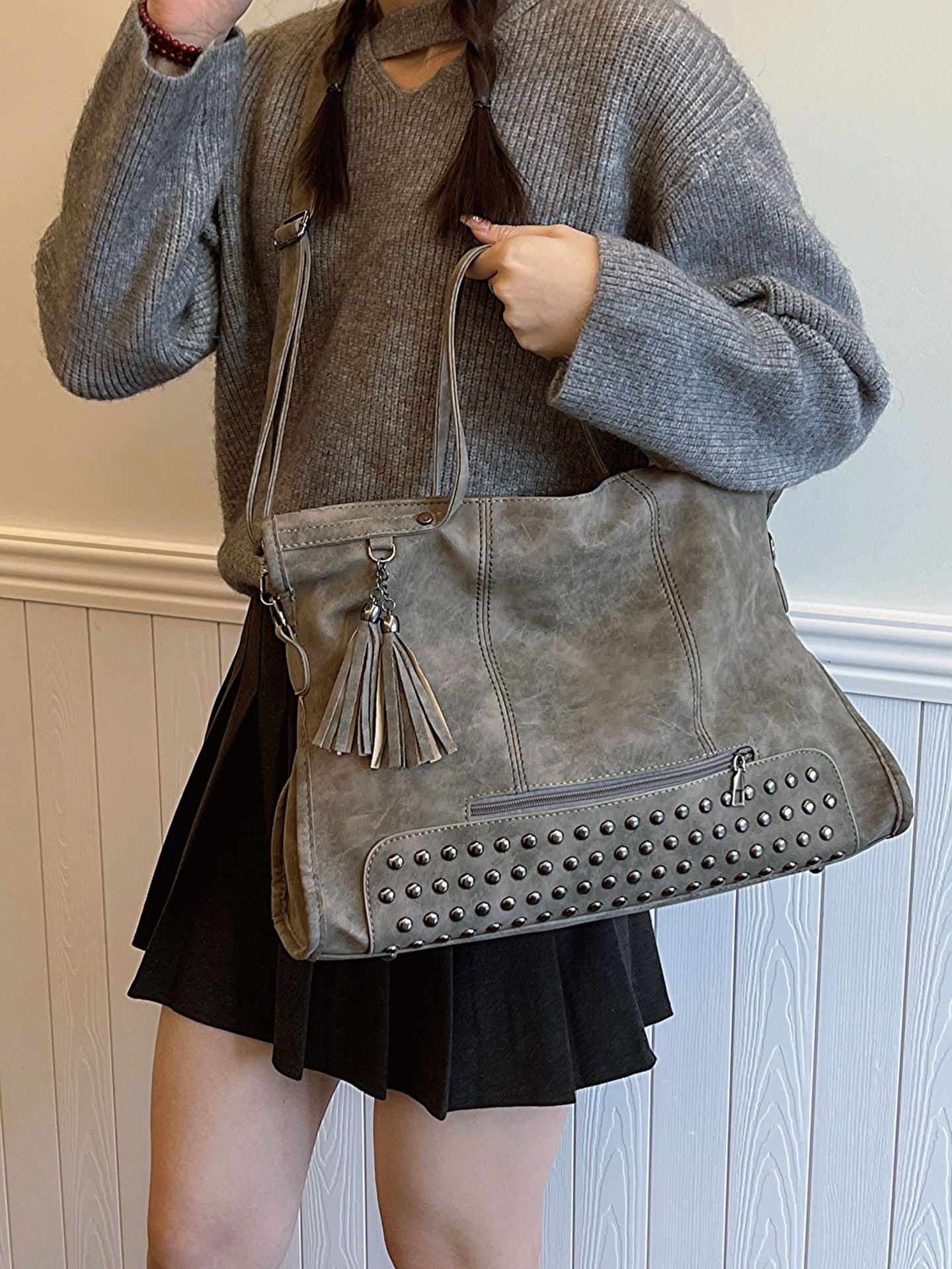 Retro Large-capacity Diagonal Bag Portable Female Big Bag