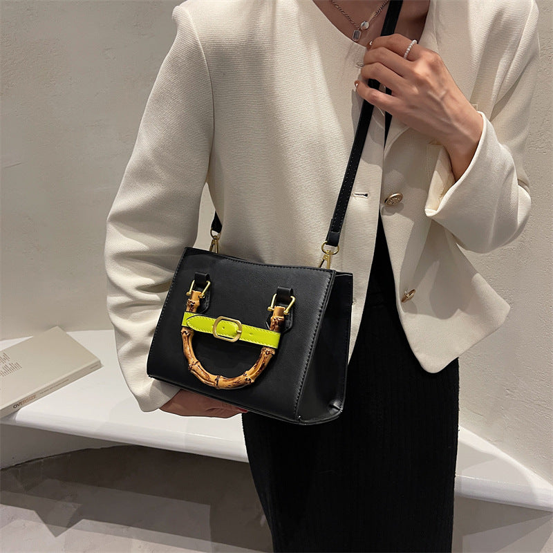 Fashion Shoulder Crossbody Solid Colour Casual Tote Bag