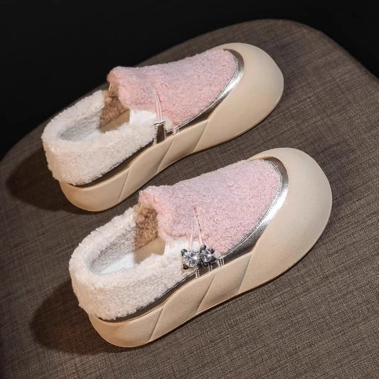 Kvinders tyksålede lammeulds-sneakers