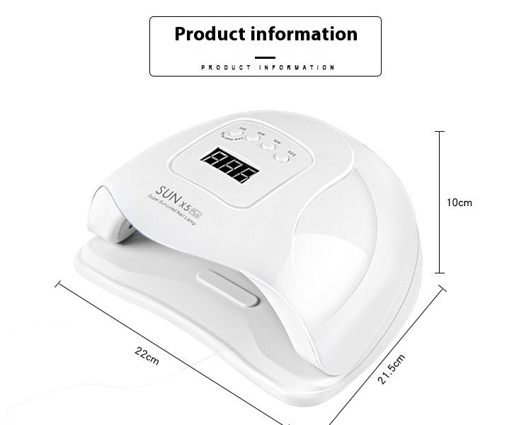 Large Space Double Light Source Quick-drying Wear Nail Dryer