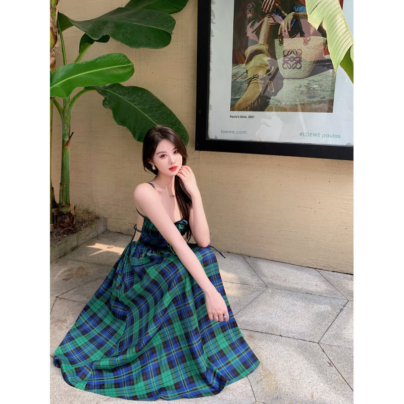 Purely Desired Strap Holiday Photography Mid Length Dress