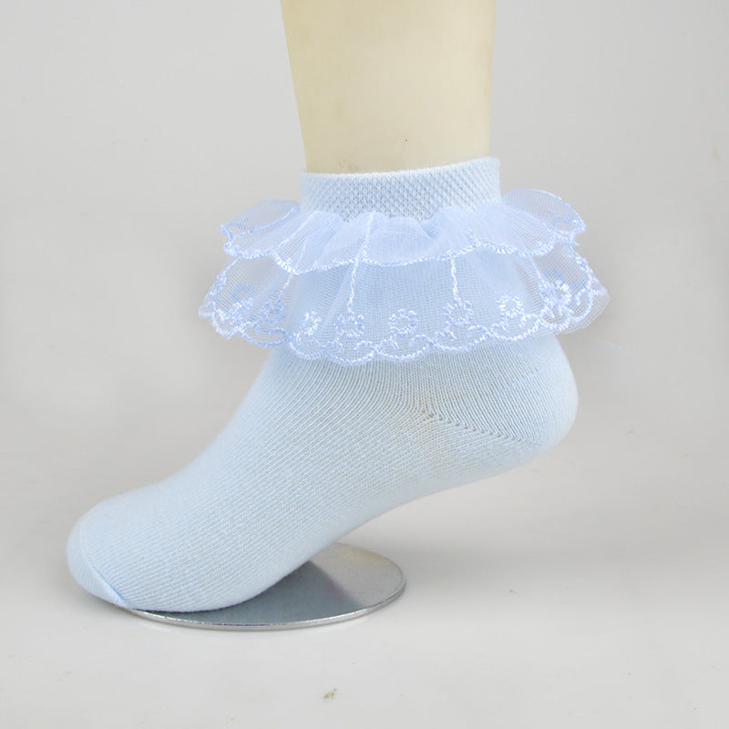 Girls Socks Spring And Autumn Cotton Cute Foreign Style White