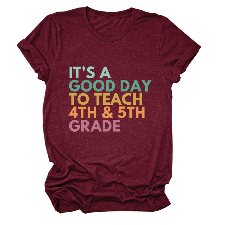 Simple Casual Round Neck Women's Short Sleeve