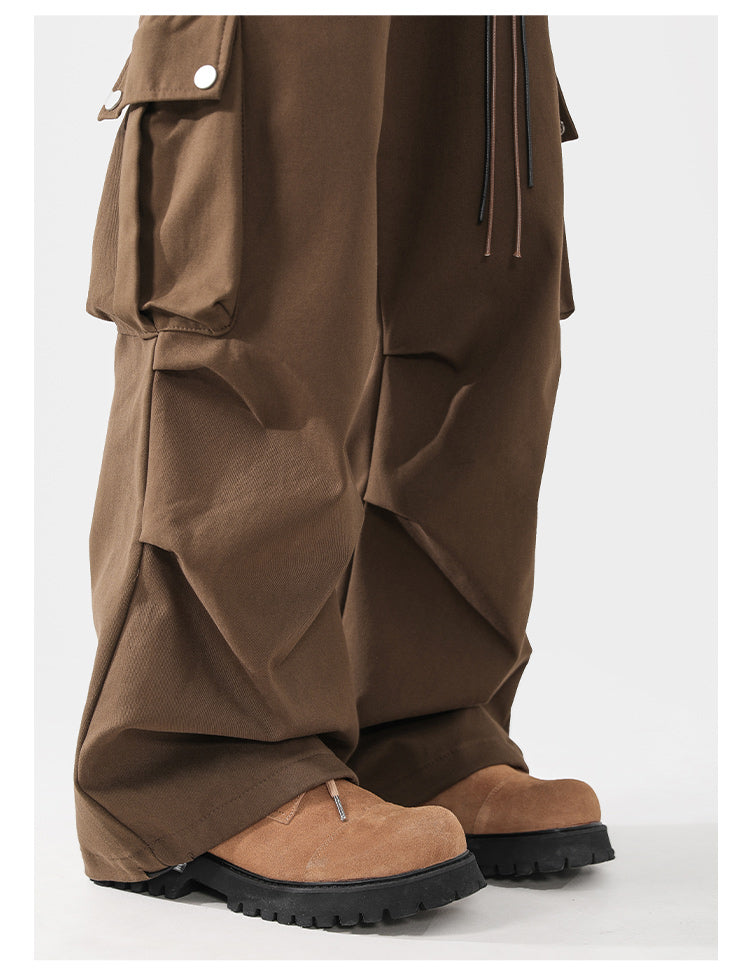 Men's And Women's Retro Wide Leg Workwear Pants