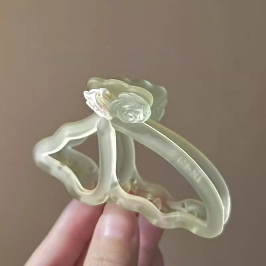 Fairy Butterfly Rose Flower Hair Clip