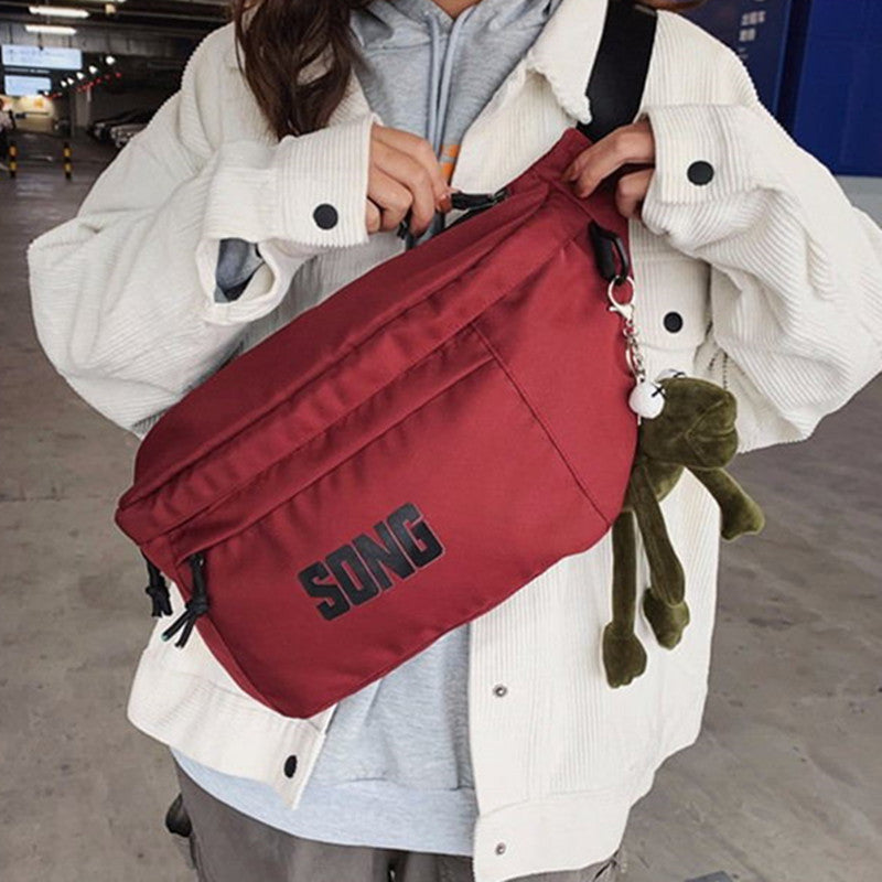 Nylon Shoulder  Large Capacity Chest Bag